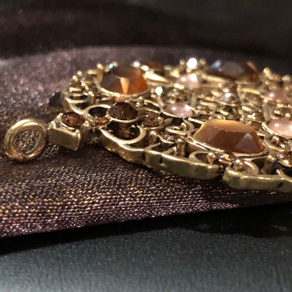 ESTATE SALE Gorgeous, Unique Pendant🧡🤎 - Picture 3 of 6